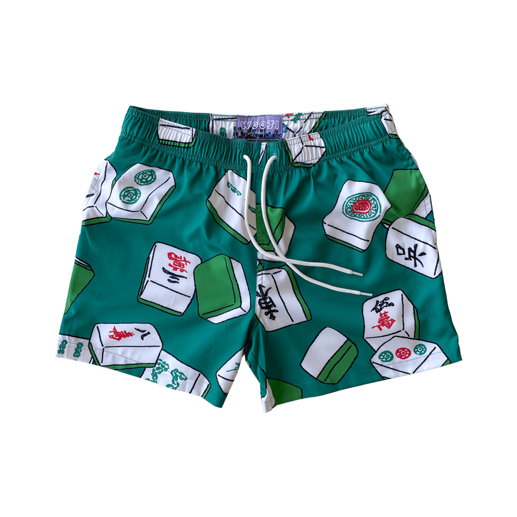 Mahjong Mayhem Swim Trunks