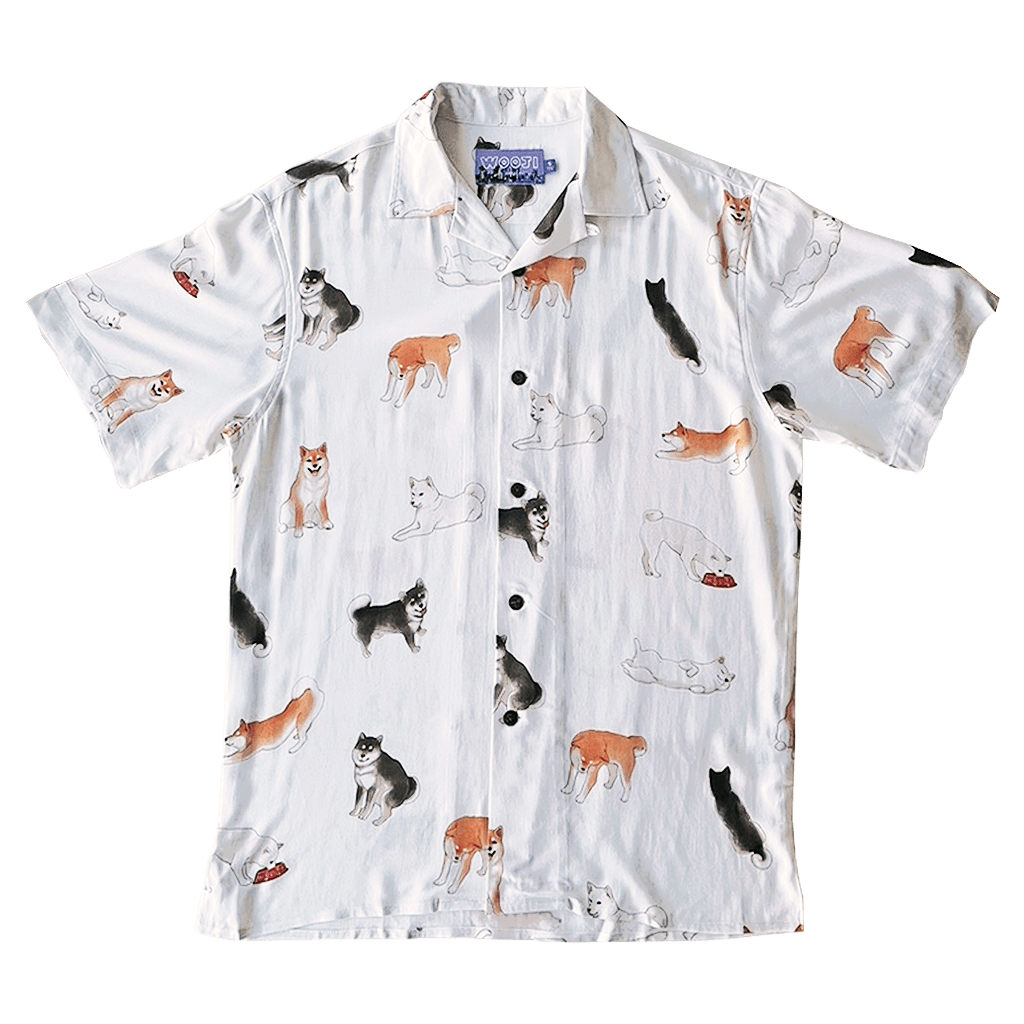 Shiba Inu Aloha Shirt