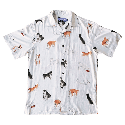 Shiba Inu Aloha Shirt - Wooji