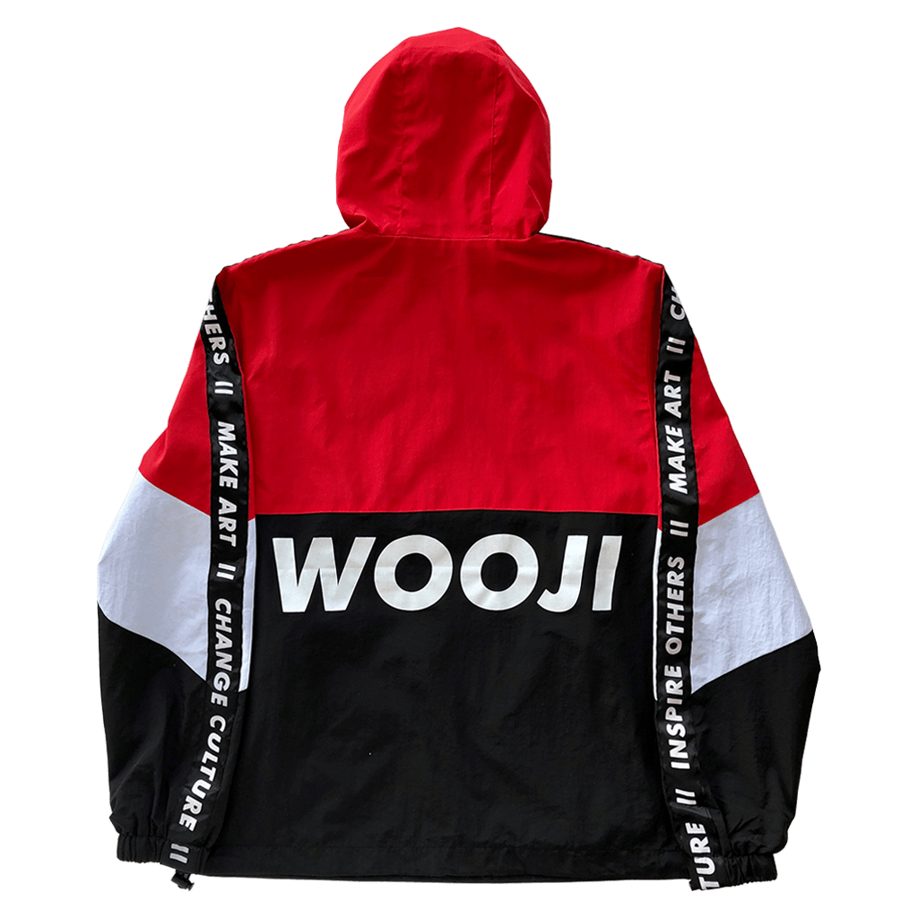 Wooji Identity Anorak Jacket Red/White/Black - Wooji